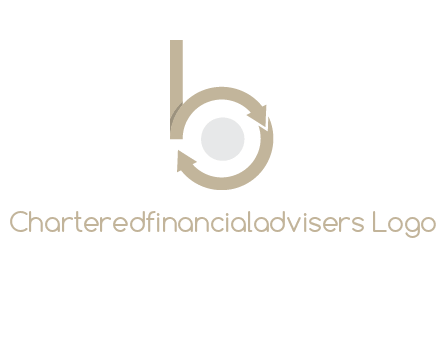 arrows forming letter b logo