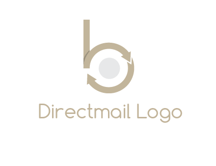arrows forming letter b logo