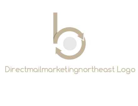 arrows forming letter b logo