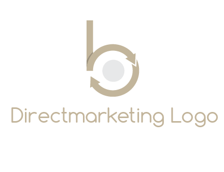 arrows forming letter b logo