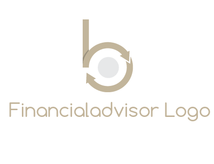 arrows forming letter b logo