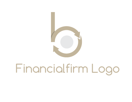 arrows forming letter b logo