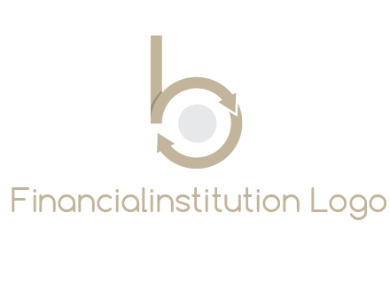 arrows forming letter b logo