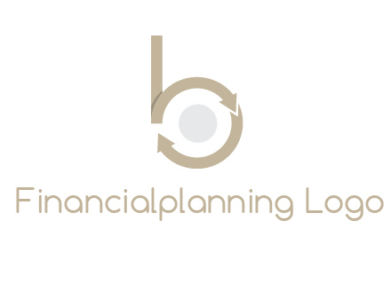 arrows forming letter b logo