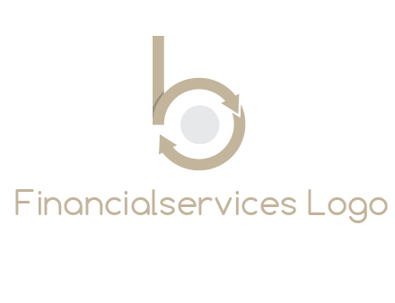 arrows forming letter b logo