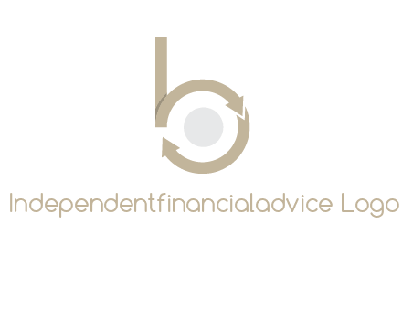 arrows forming letter b logo