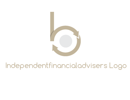 arrows forming letter b logo