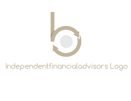arrows forming letter b logo
