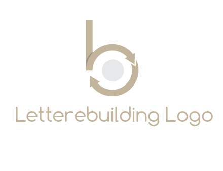 arrows forming letter b logo