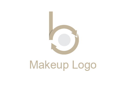 arrows forming letter b logo