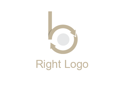 arrows forming letter b logo