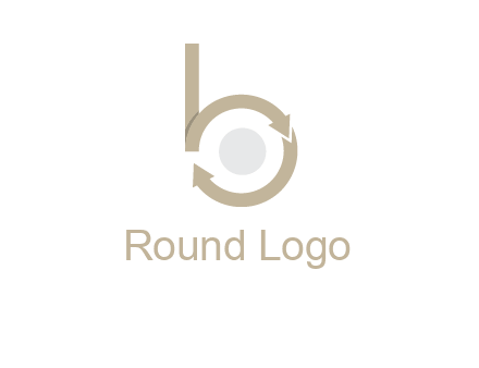arrows forming letter b logo