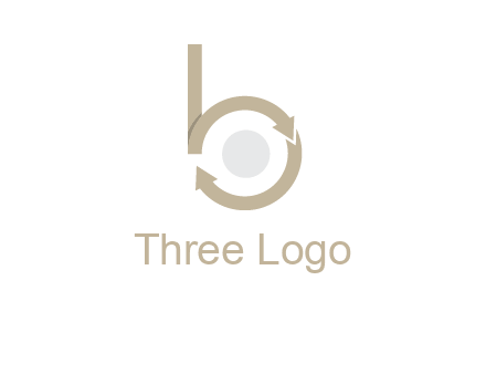 arrows forming letter b logo