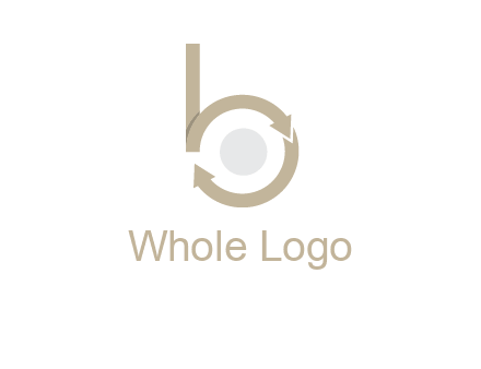 arrows forming letter b logo