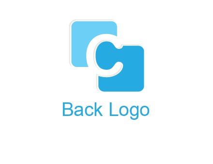 letter c between two rounded squares logo
