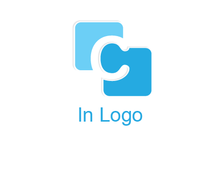 letter c between two rounded squares logo