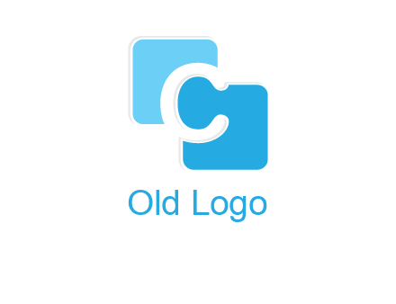 letter c between two rounded squares logo