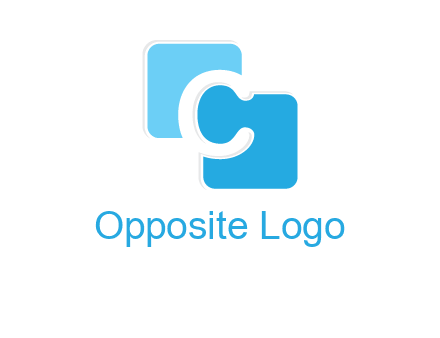 letter c between two rounded squares logo