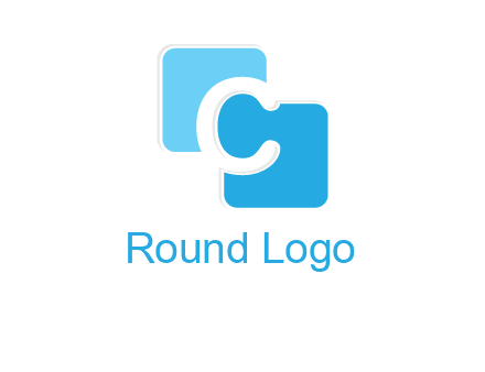 letter c between two rounded squares logo