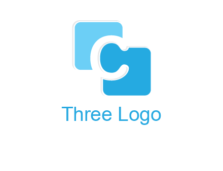 letter c between two rounded squares logo