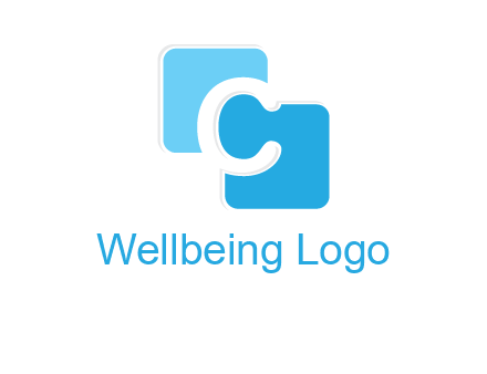 letter c between two rounded squares logo