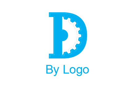 gear inside the letter d logo
