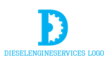 gear inside the letter d logo