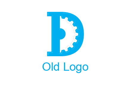 gear inside the letter d logo