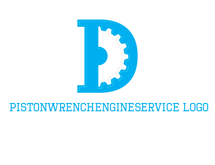 gear inside the letter d logo
