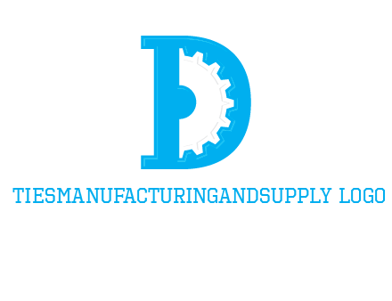 gear inside the letter d logo