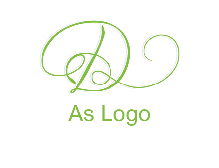 calligraphic letter d logo