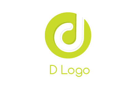 letter d inside the circle logo