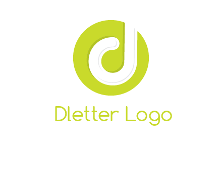 letter d inside the circle logo