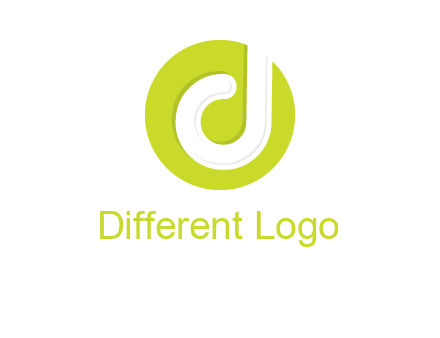 letter d inside the circle logo