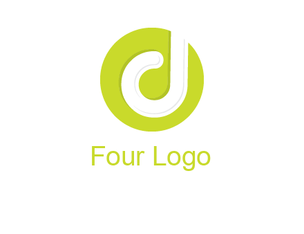 letter d inside the circle logo