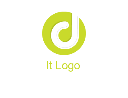 letter d inside the circle logo