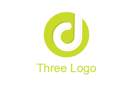 letter d inside the circle logo