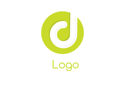 letter d inside the circle logo