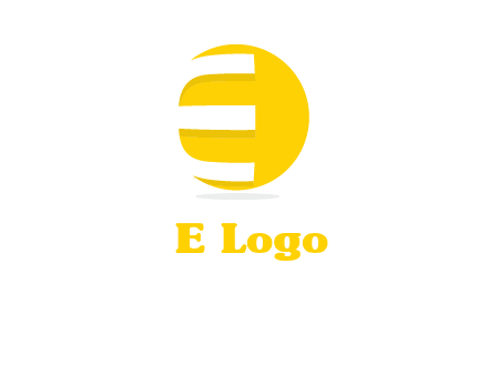 letter e rap on the circle logo