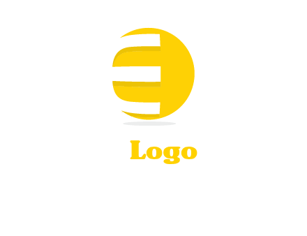 letter e rap on the circle logo