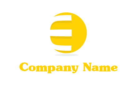 letter e rap on the circle logo