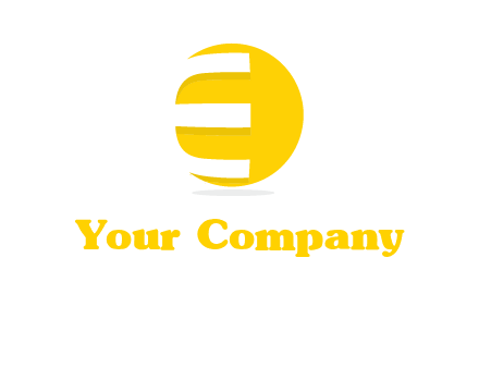 letter e rap on the circle logo