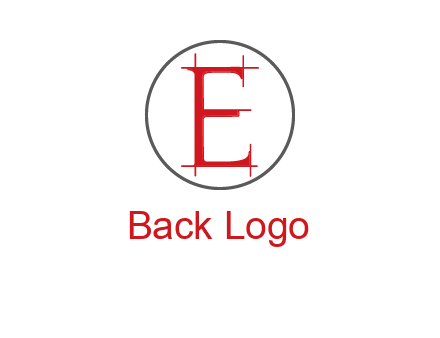 letter e inside the circle logo