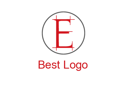 letter e inside the circle logo