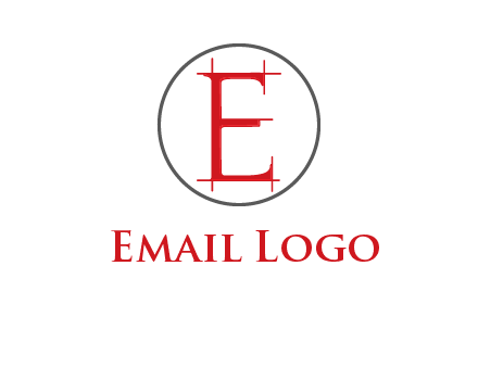 letter e inside the circle logo