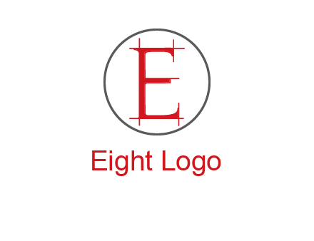 letter e inside the circle logo