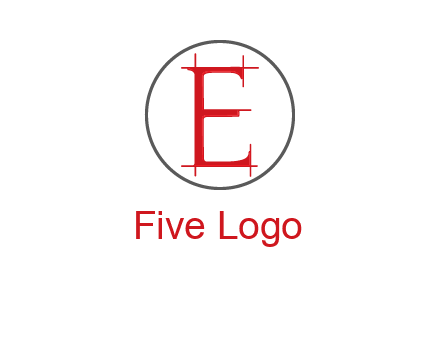 letter e inside the circle logo