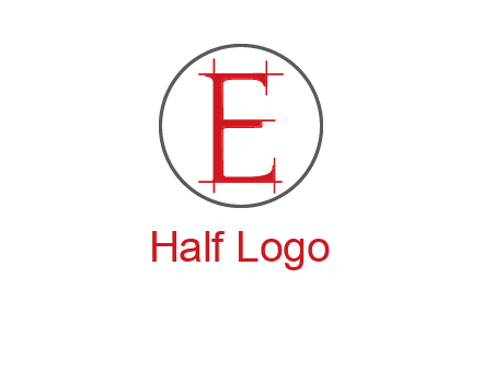 letter e inside the circle logo