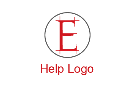 letter e inside the circle logo