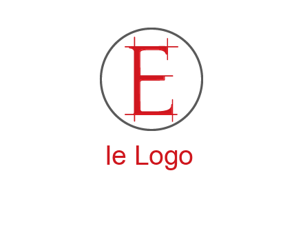 letter e inside the circle logo